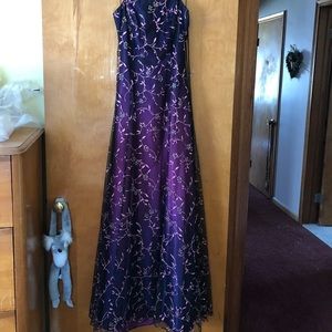 Long purple dress